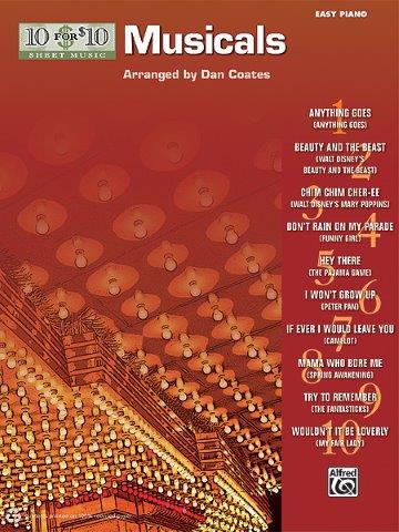 10 FOR 10 MUSICALS EASY PIANO