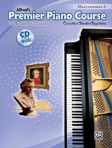PREMIER PIANO COURSE MASTERWORKS 3 BK/CD