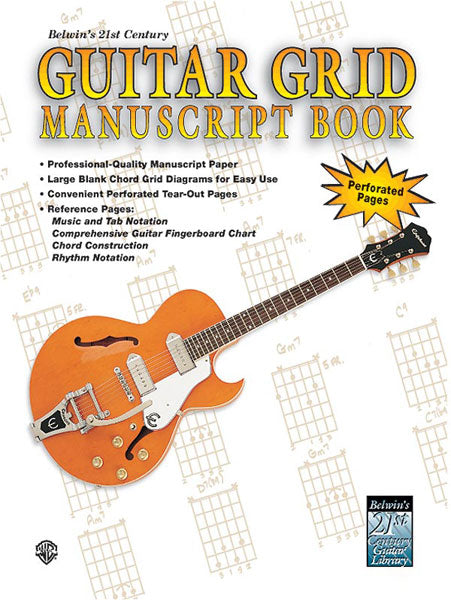 GUITAR GRID MANUSCRIPT BOOK