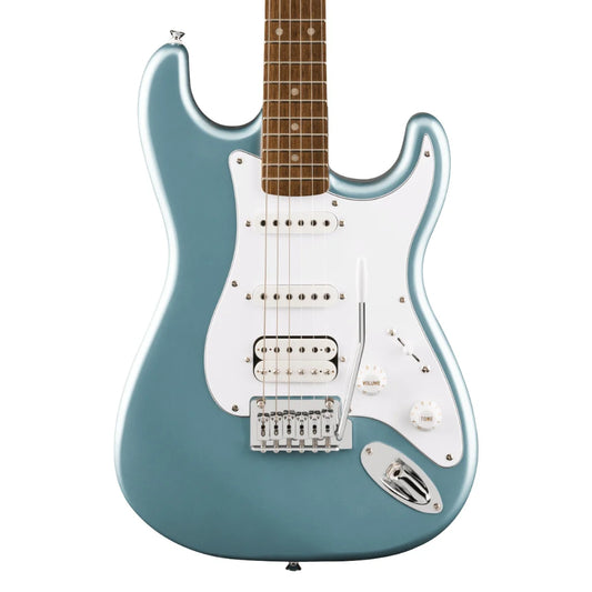 Affinity Series Stratocaster Junior HSS Laurel Fingerboard White Pickguard Ice Blue Metallic
