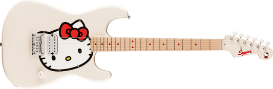 Fender x Hello Kitty Stratocaster Electric Guitar | White, Humbucking Pickup
