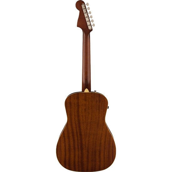 Fender Malibu Player Walnut Fingerboard White Pickguard Fiesta Red