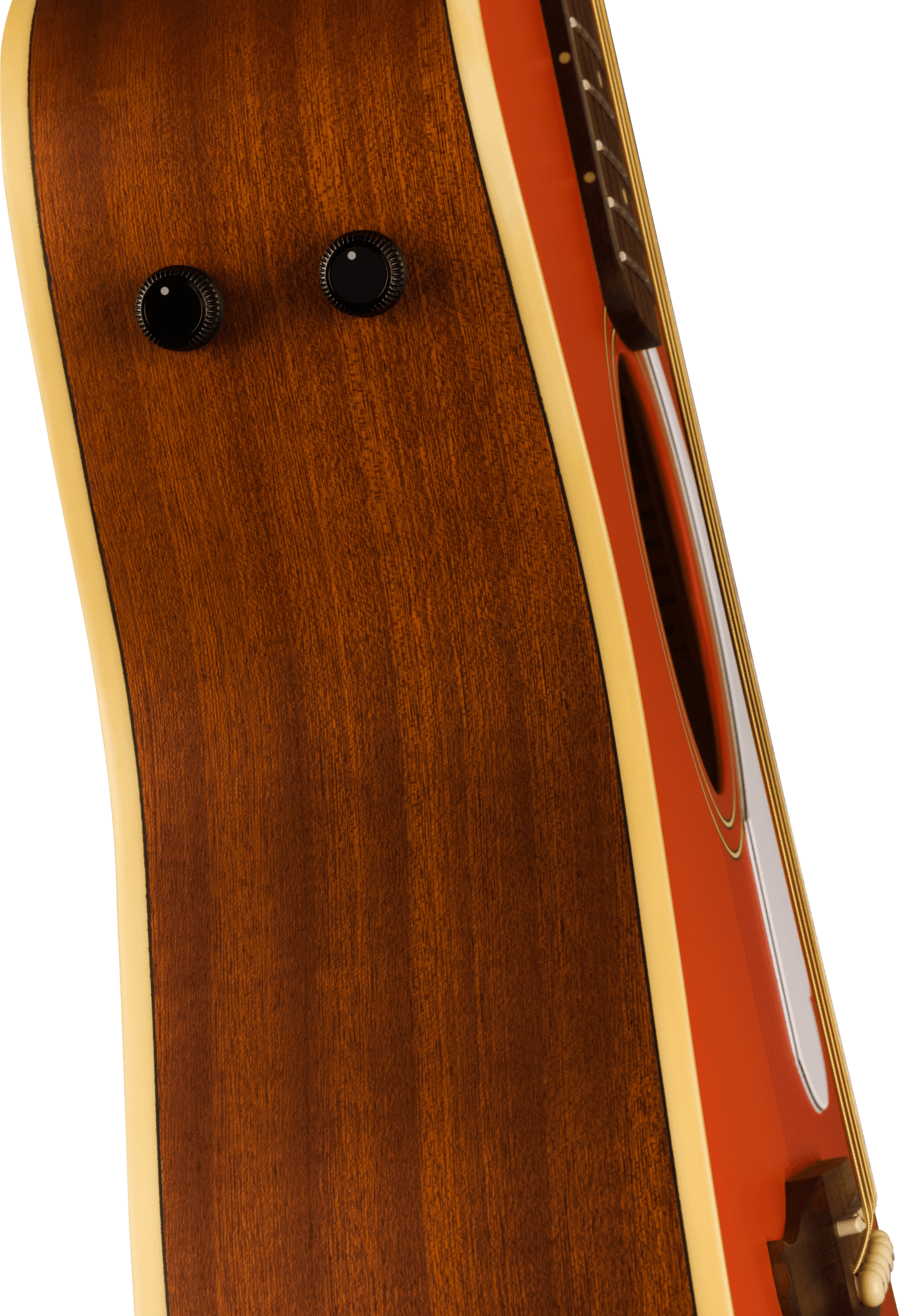 Fender Malibu Player Walnut Fingerboard White Pickguard Fiesta Red