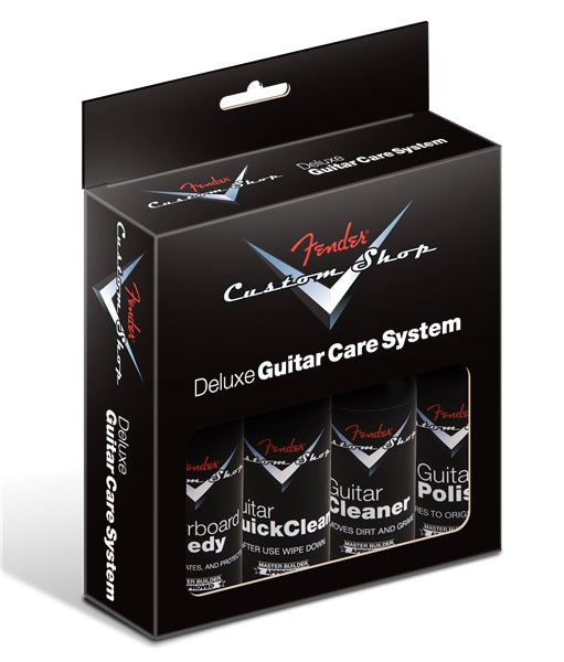 Custom Shop Deluxe Guitar Care System 4 Pack Black