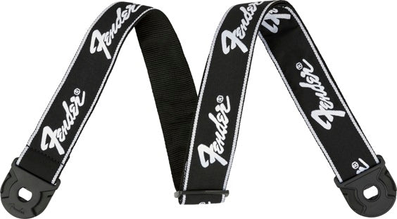 Quick Grip Locking End Strap Black with White Running Logo 2