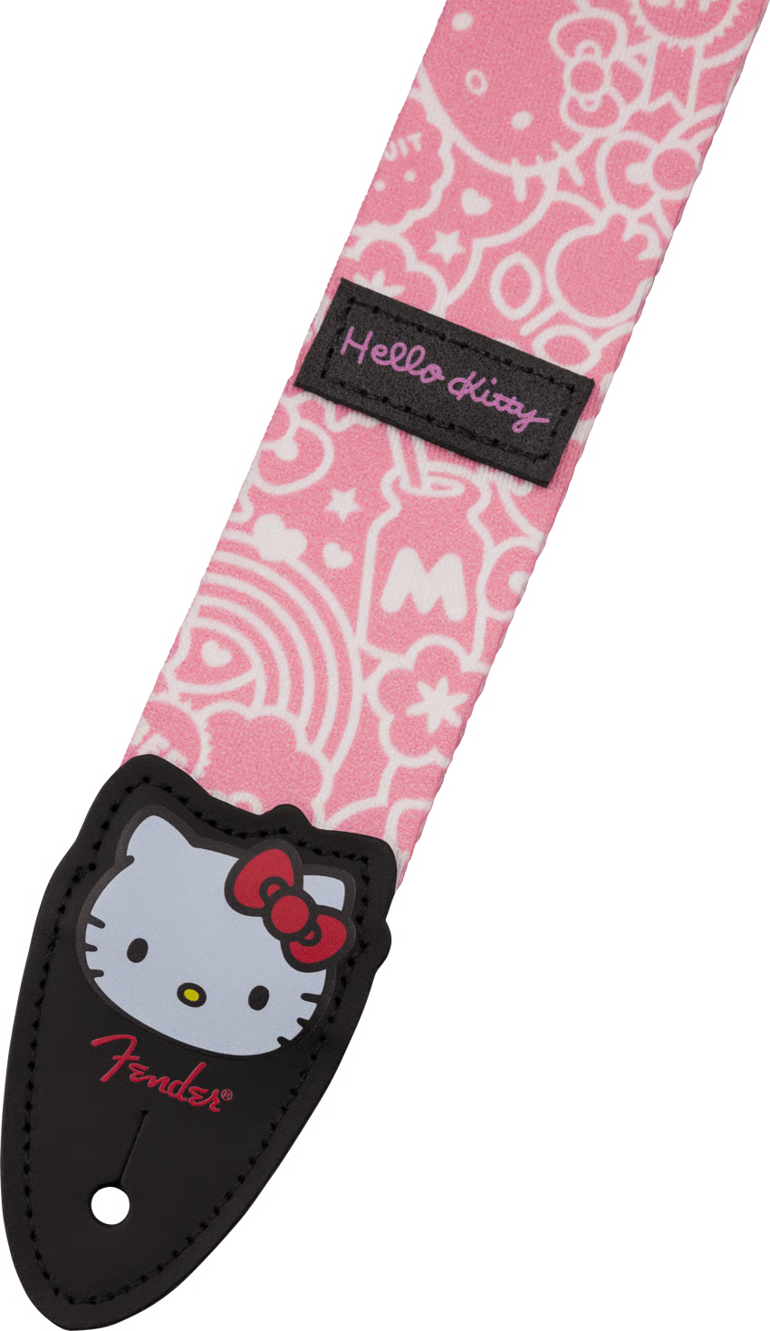Fender x Hello Kitty Polyester Strap Pink