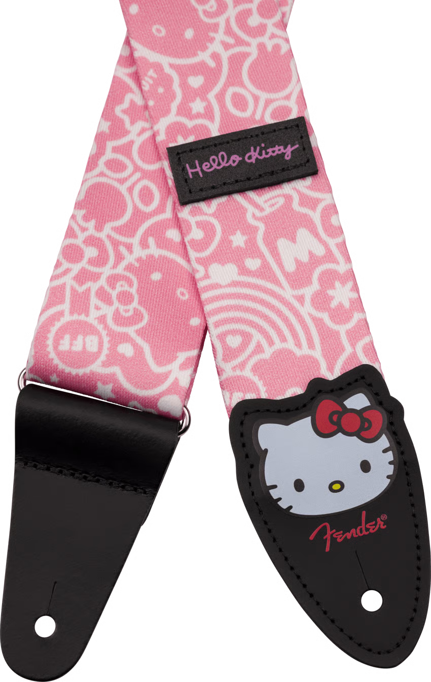 Fender x Hello Kitty Polyester Strap Pink