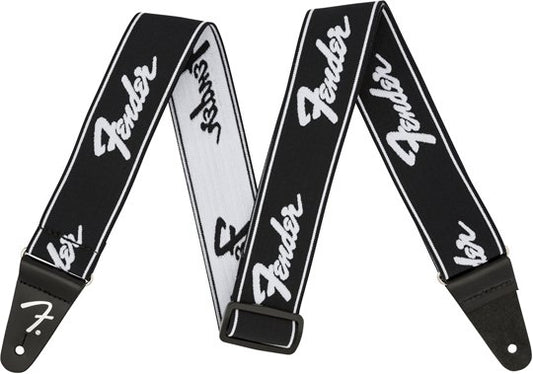 WeighLess Running Logo Strap Black/White 2