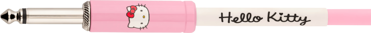 Fender x Hello Kitty 10' Instrument Cable | Pink PVC Guitar Cord