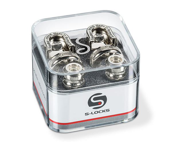 SCHALLER STRAPLOCK S-LOCKS - NICKEL (Pair)