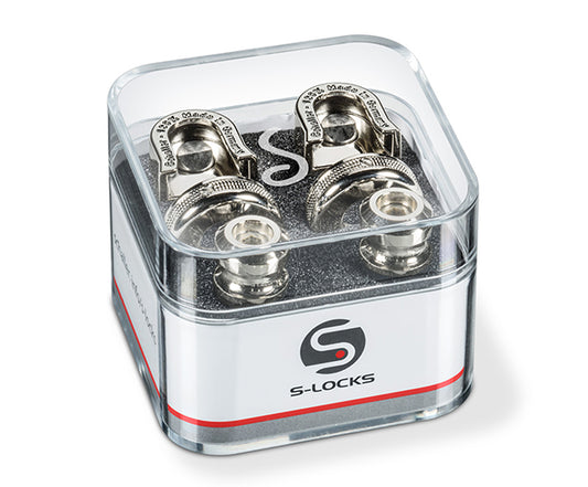 SCHALLER STRAPLOCK S-LOCKS - NICKEL (Pair)
