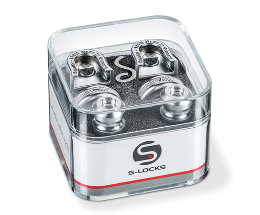 SCHALLER STRAPLOCK S-LOCKS - SATINCHROME (PAIR)