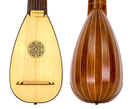 LUTE ROSEWOOD BACK 8 COURSE W/BAG