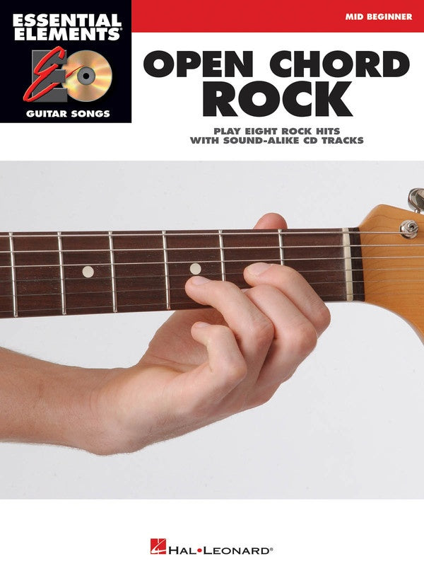 ESSENTIAL ELEMENTS GTR OPEN CHORD ROCK BK/CD