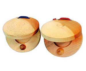 HAND CASTANETS WOOD
