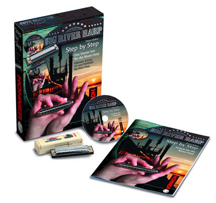 STEVE BAKER STEP BY STEP STARTER SET BK/CD/HARP