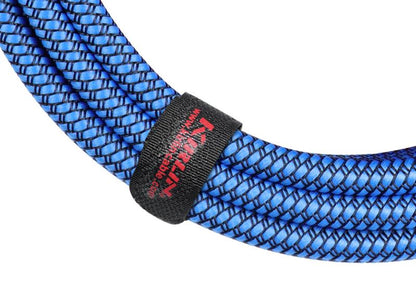 Kirlin 10ft 1/4" Mono To 1/4" Mono Guitar Cable | Woven Blue | IWCC-201PN