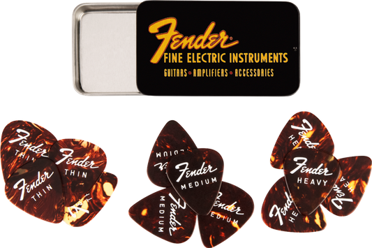 Fender Fine Electric Pick Tin - 12 Pack