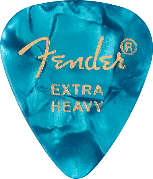 Fender Premium Celluloid 351 Shape Picks Medium 0.028" | Ocean Turquoise