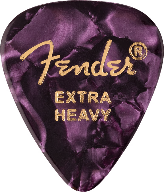 Fender Premium Celluloid 351 Shape Picks Thin 0.018" | Purple Moto