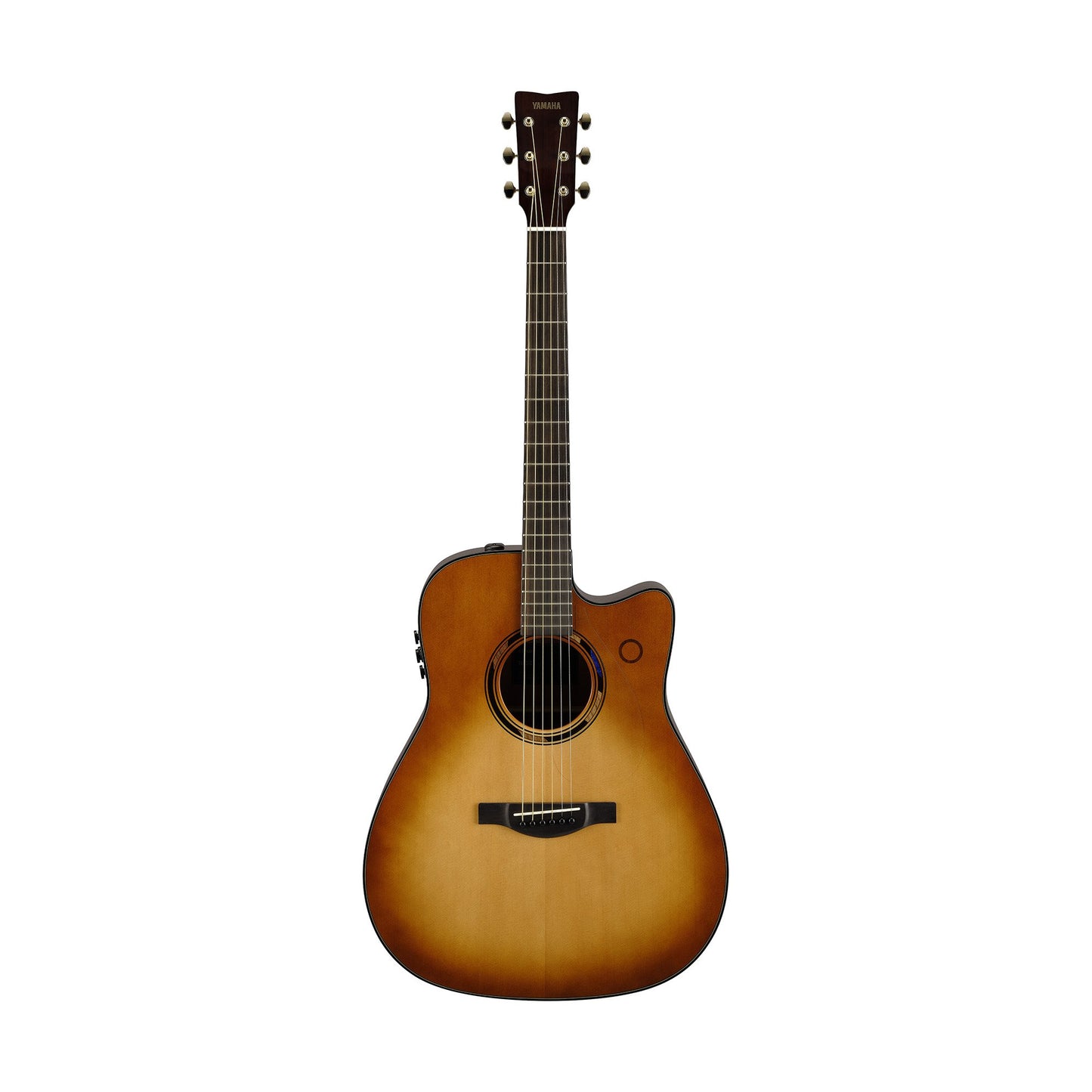 Yamaha TAG3 C TransAcoustic guitar with a sunburst finish.