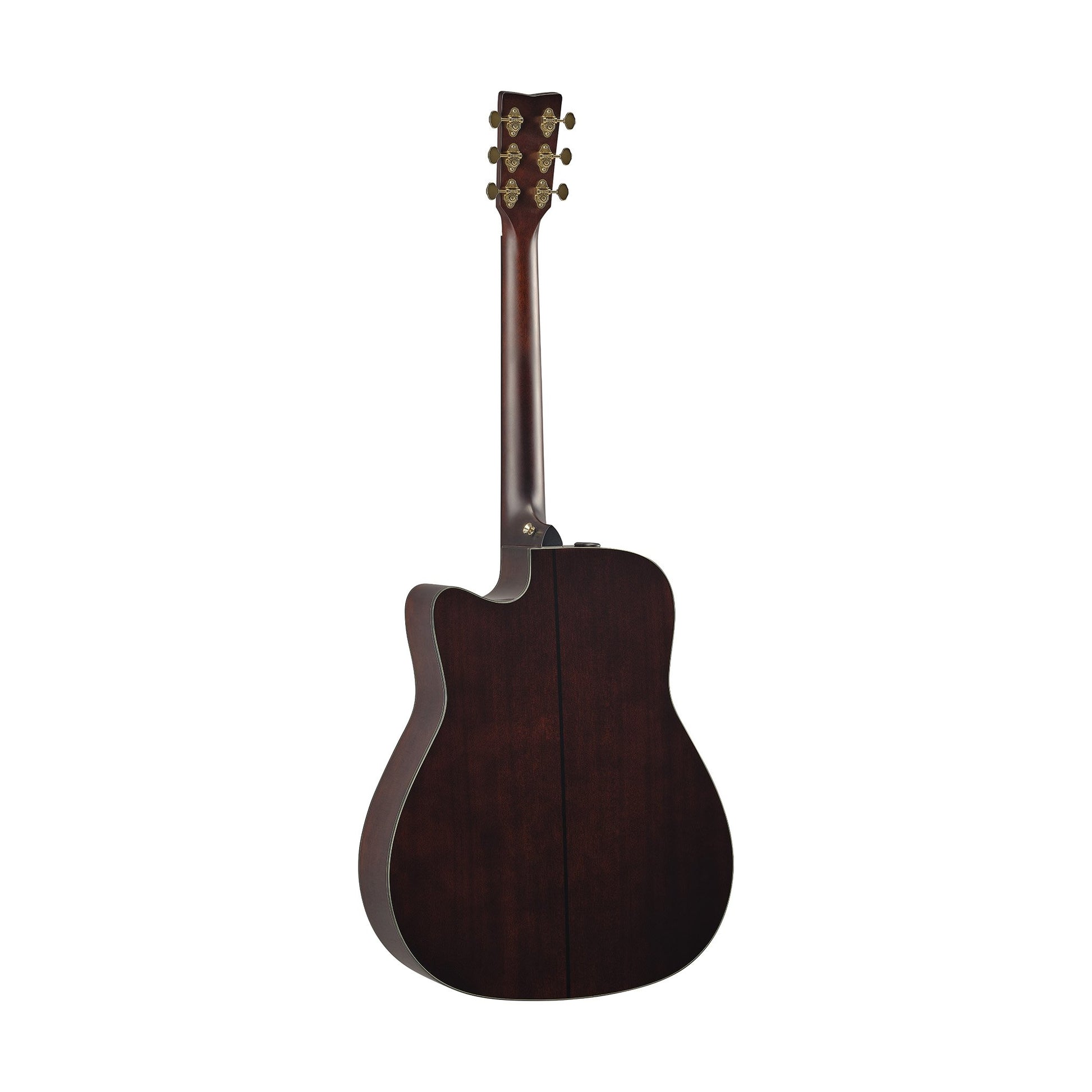 Yamaha TAG3 C TransAcoustic Guitar with a cutaway dreadnought body.