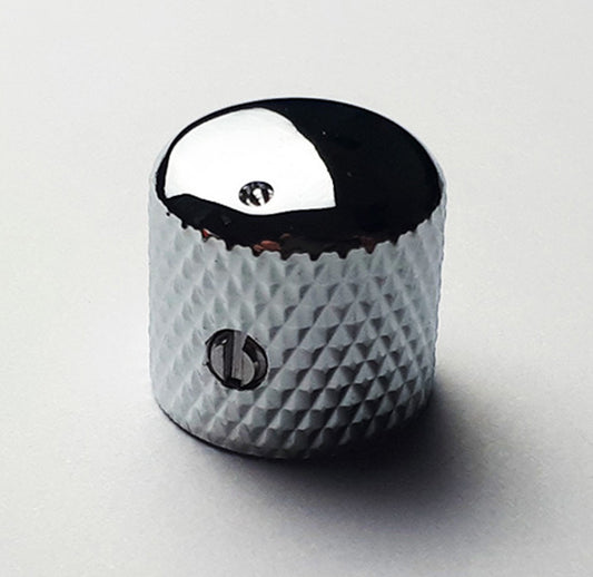 GT Metal Knurled Dome Knobs with Marker in Chrome Finish (Pk-2) with Set Screw