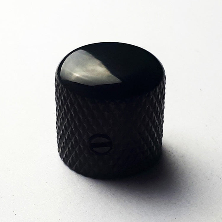 GT Metal Knurled Dome Knobs in Black Finish (Pk-2) with Set Screw