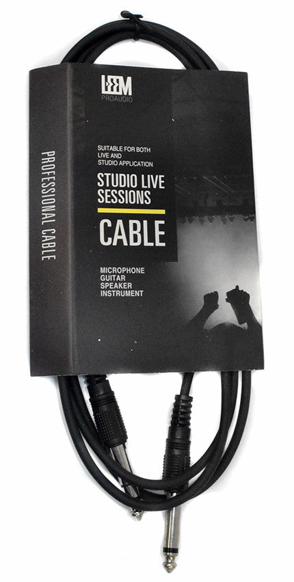 Leem 6ft Interconnect Cable (1/4" Straight TRS - 1/4" Straight TS)