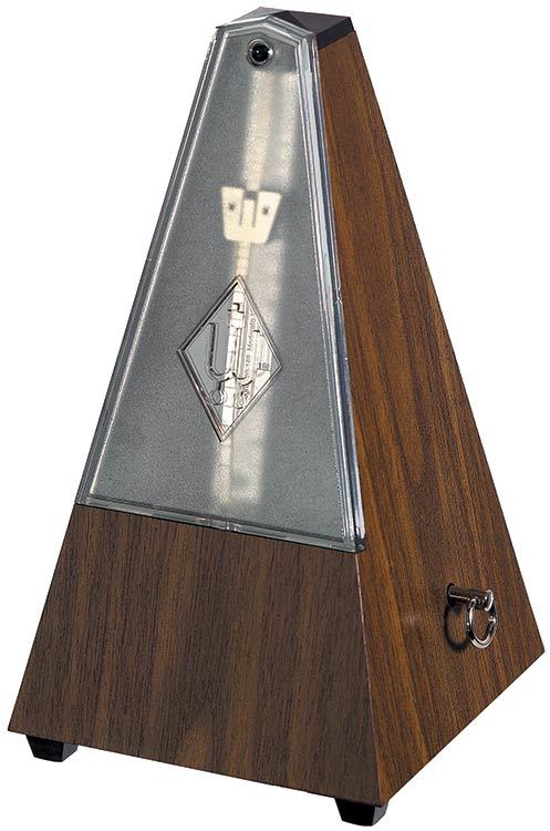 Wittner System Maelzel Series 814K Metronome in Walnut Grain Colour Plastic Casing with Bell