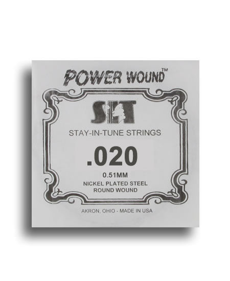SIT Power Wound Nickel Electric Guitar Single String (020)