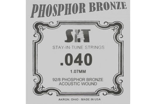 SIT Phosphor Bronze Wound Acoustic Guitar Single String (040)