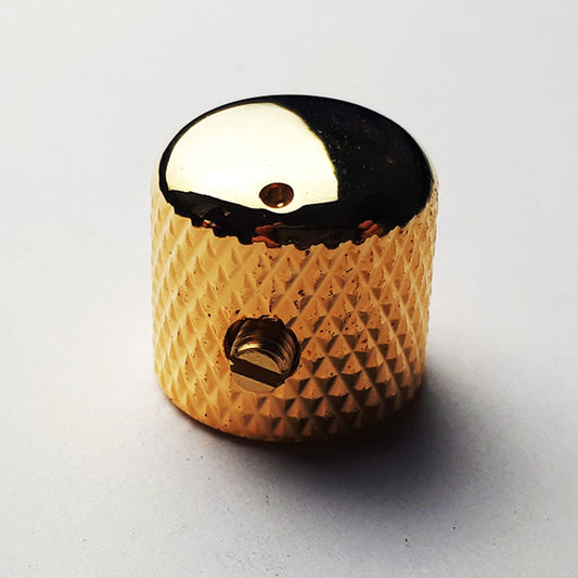 GT Metal Knurled Dome Knobs with Marker in Gold Finish (Pk-2) with Set Screw