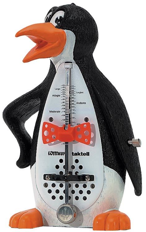 Wittner Taktell Animals Series Metronome in Penguin Design Plastic Casing without Bell