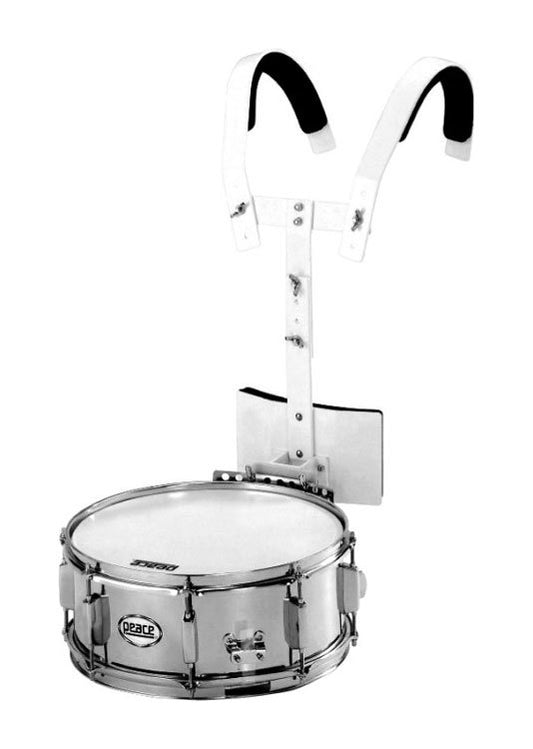 Peace Metal Marching Snare Drum with Marching Carrier 14 x 5.5