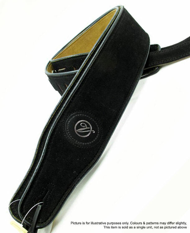 Vorson Black Suede Leather Guitar Strap Look Awesome with Vorson!