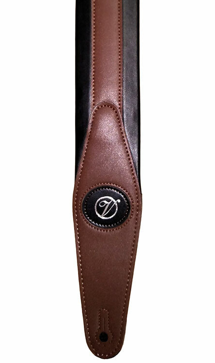 Vorson Black & Brown Padded Leather Guitar Strap Look Awesome with Vorson!