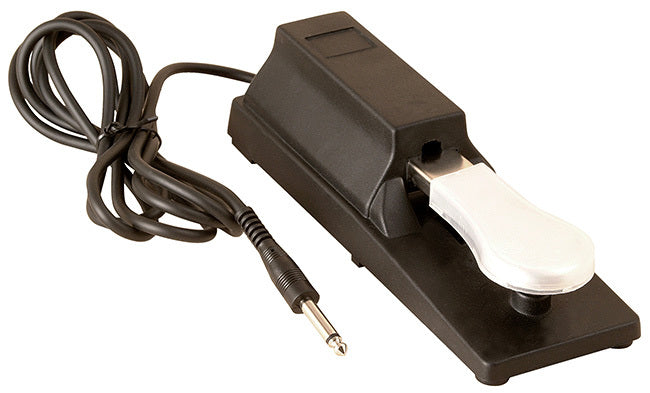 On Stage Sustain Pedal Piano Style with Built-In 6' Cord and Polarity Switch