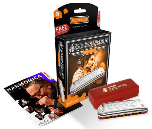 Hohner Progressive Series Golden Melody Harmonica Key C