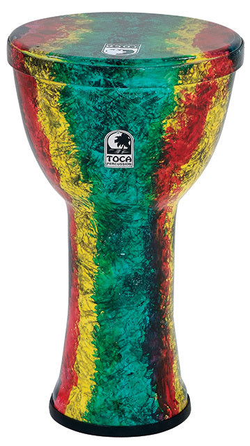Toca Lightweights Series Hand Drum 9" in Rasta w/ Bag
