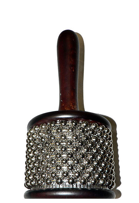 Percussion Plus Small Cabasa in Wine Red with Nickel-plated Beads