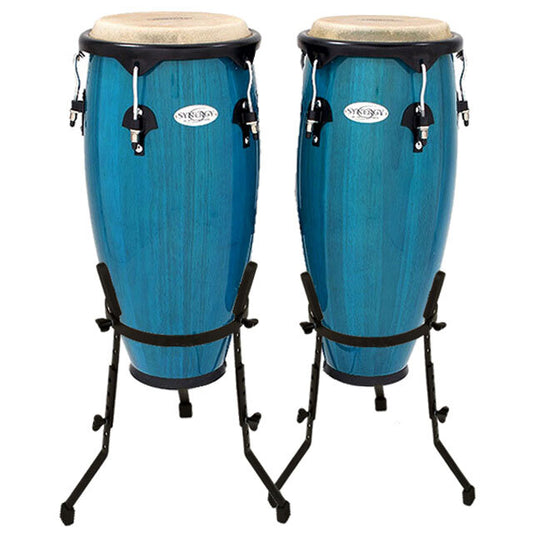 10 & 11 INCH WOOD CONGA SET BLUE