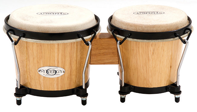 06 & 06 3/4 INCH WOOD BONGOS NATURAL