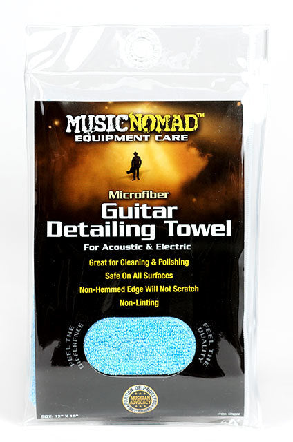 Music Nomad Microfiber Guitar Detailing Towel Size: 12" x 16"