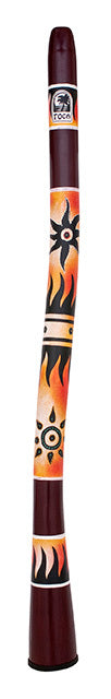 Toca Freestyle Curved Didgeridoo 50 inch Tribal Sun Design