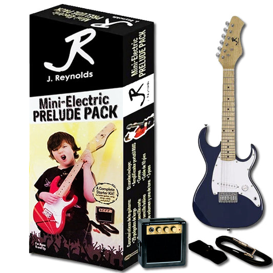 J.Reynolds Mini ST Electric Guitar Prelude Starter Pack in Blue For Ages 6 and Up