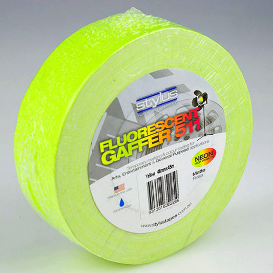 Nashua 511 Gaffer Tape in Matte Neon Yellow (48mm/45m)