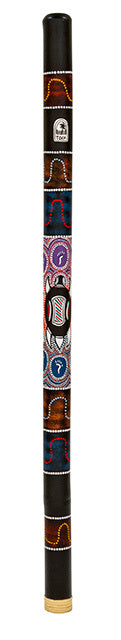 Toca Didgeridoo 47 inch Bamboo Turtle Design with Carry Bag