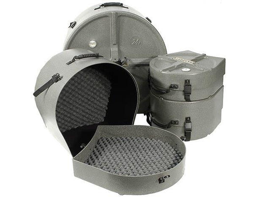 Lined 24Inch Bass Drum Case in Granite