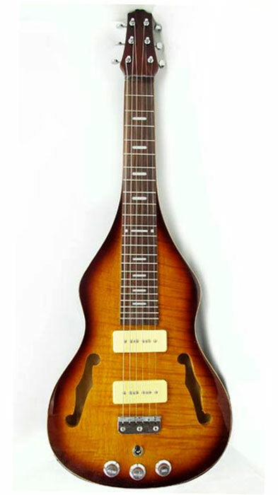 Vorson Lap Steel 6-String Guitar in Sunburst Finish Comes with Padded Gig Bag